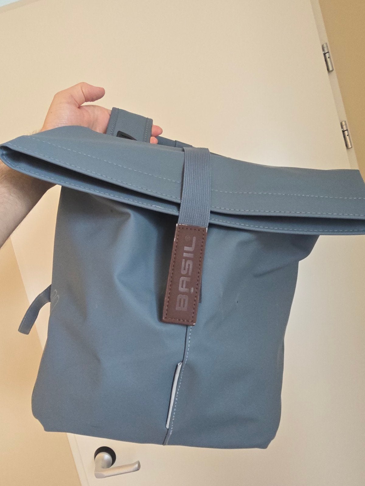 Basil City dubbele fietstas 32L waterafstotend graphite blue, Ophalen of Verzenden, Zo goed als nieuw, Basil