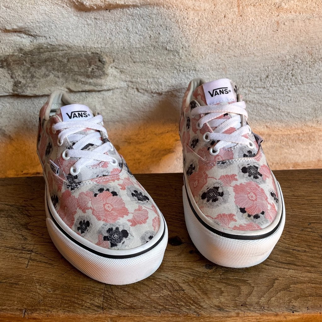 Vans Authentic – Floral Pink/Black – Maat 38 – S‑037  , Kleding | Dames, Schoenen, Gedragen, Sneakers of Gympen, Overige kleuren