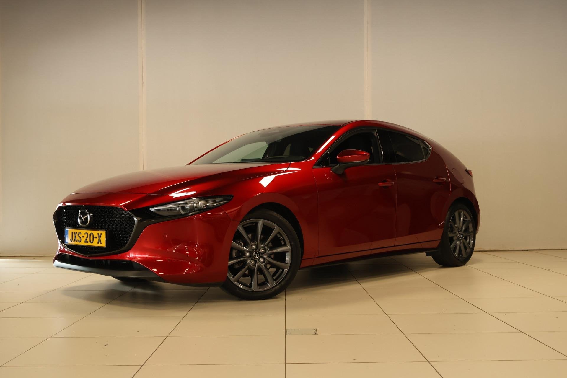 Mazda 3 2.0 e-SkyActiv-G M Hybrid 150 Exclusive-Line, Auto's, Voorwielaandrijving, 1998 cc, Stof, Gebruikt