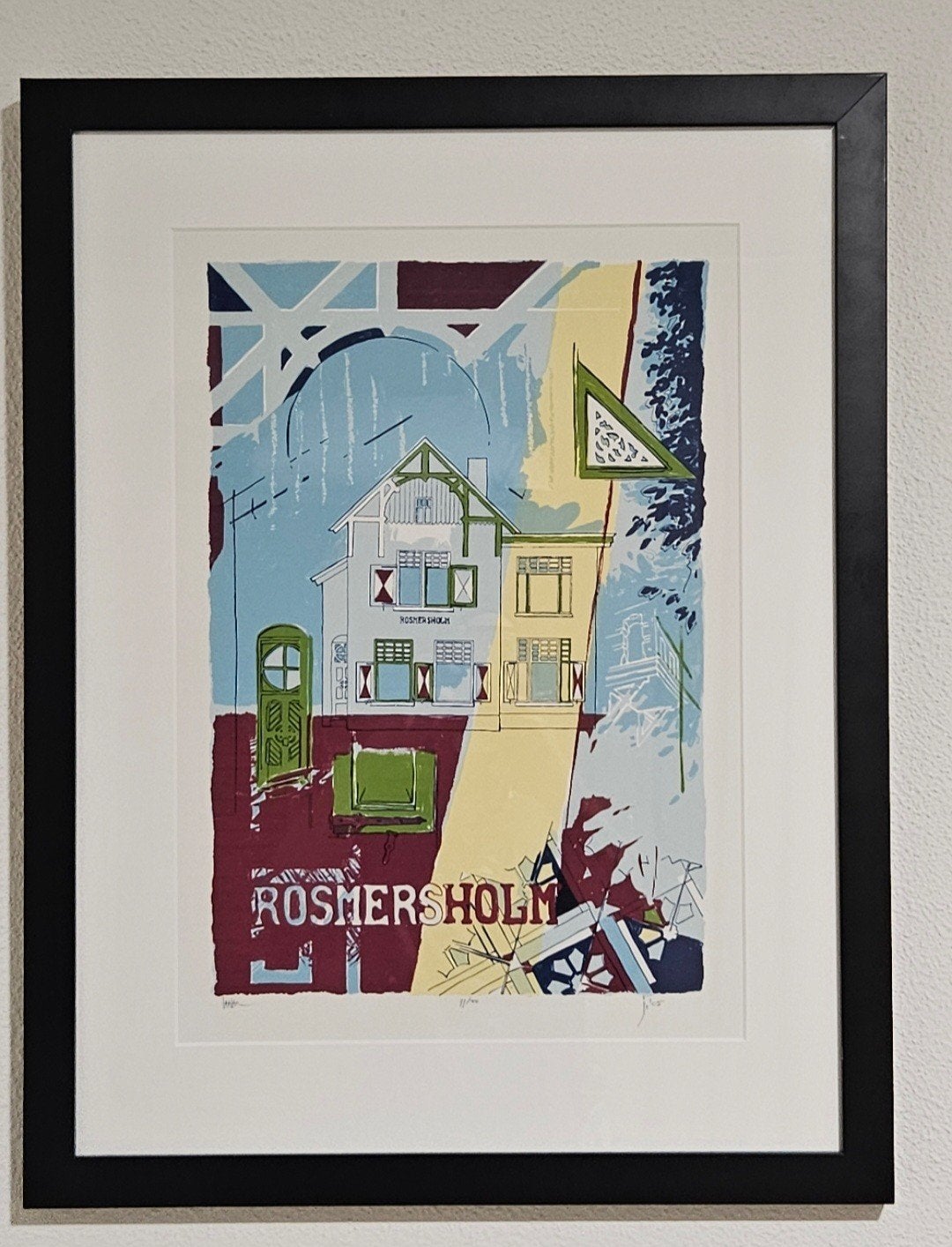 Jan Hofland - "Rosmersholm" - Zeefdruk - 2005, Antiek en Kunst, Kunst | Litho's en Zeefdrukken, Zeefdruk, Gelimiteerde oplage