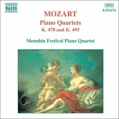 CD Mozart : Piano quartets KV 478 & KV493 Naxos, Kamermuziek, Ophalen of Verzenden, Zo goed als nieuw, Classicisme
