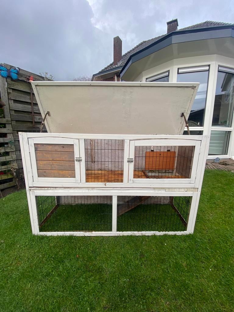 Konijnenhok, Dieren en Toebehoren, Knaagdieren en Konijnen | Hokken en Kooien, Ophalen, Hamster, 90 cm of meer, Hok