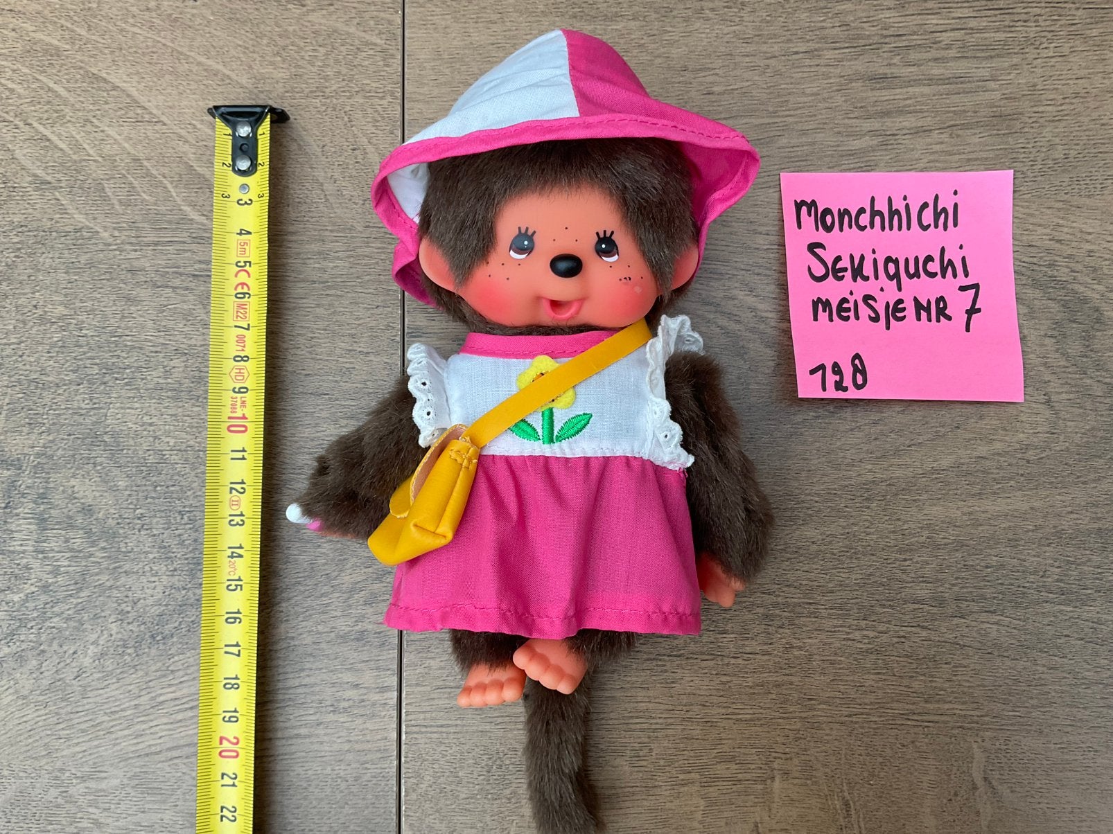 Zgan, niet kapot, Monchhichi aapje meisje pop, Ophalen, Zo goed als nieuw