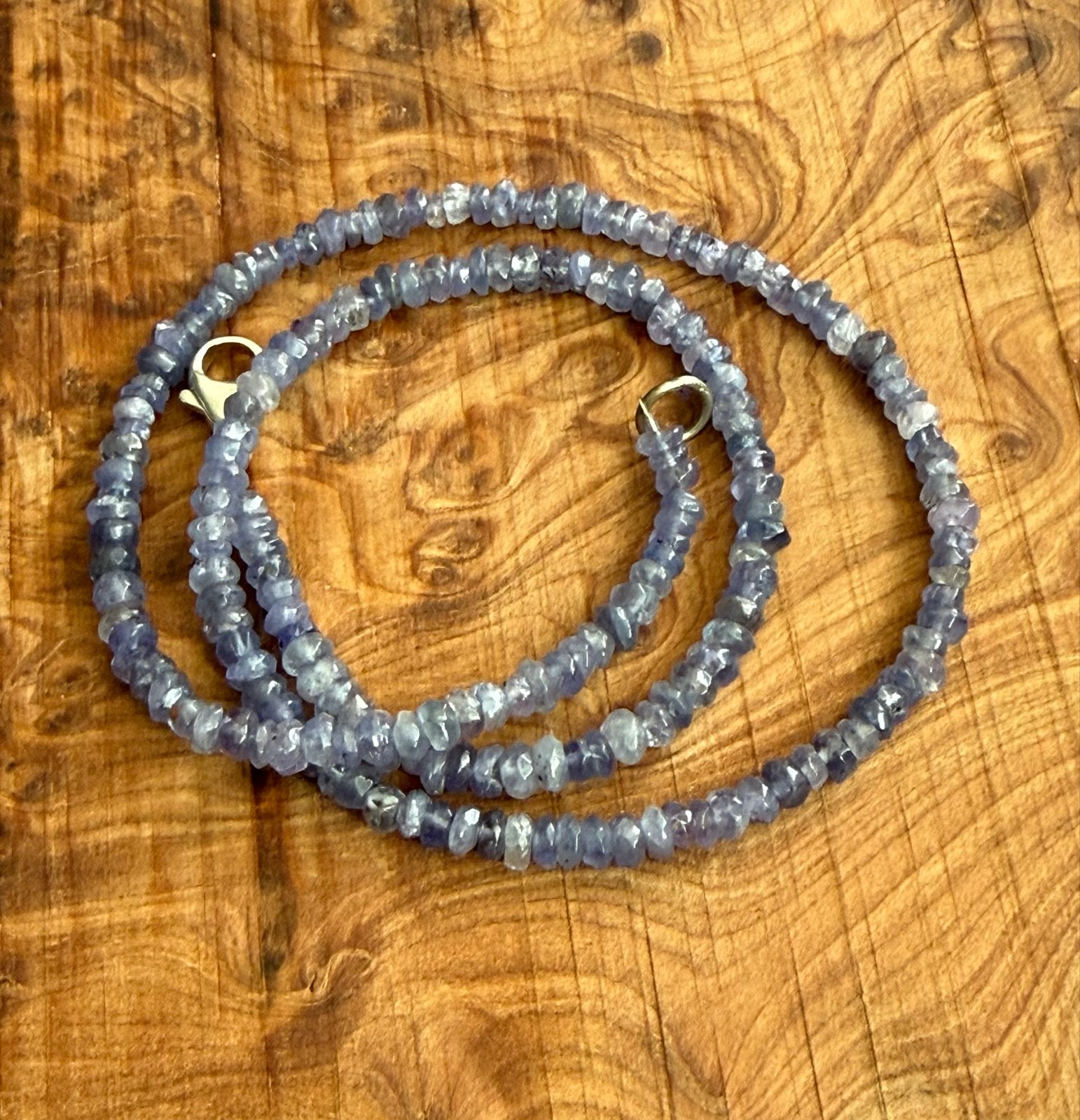 Tanzaniet Kettinkje Nieuw, Blauw, Nieuw, Ophalen of Verzenden, Steen of Mineraal