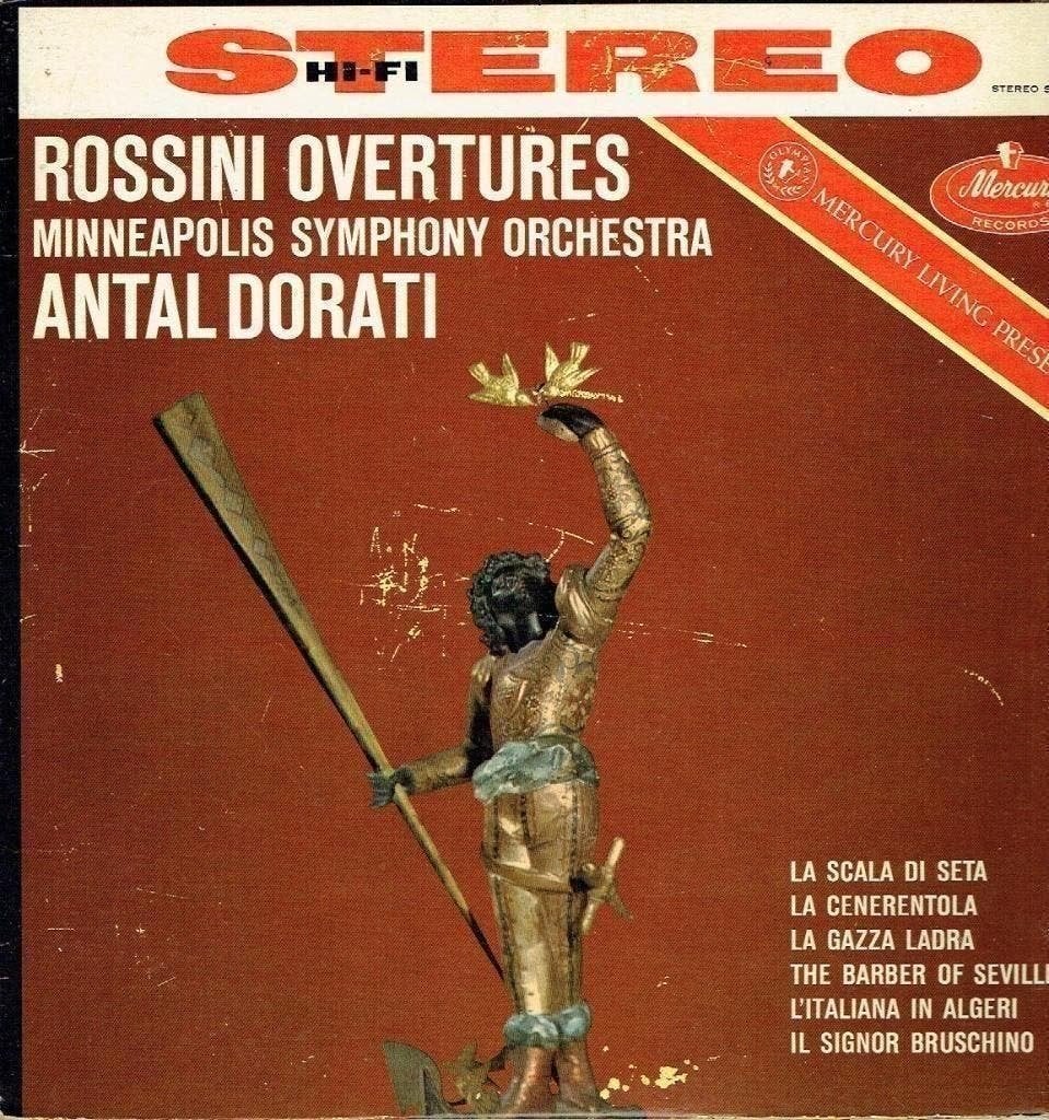 Rossini-Minneapolis SO- Antal Dorati – Overtures Mercury, Cd's en Dvd's, Vinyl | Klassiek, Kamermuziek, Verzenden, Zo goed als nieuw