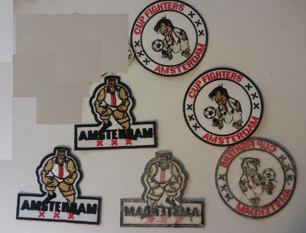 Cup Fighters Amsterdam sport patches embleem kleding voetbal, Ophalen of Verzenden, Nieuw, Overige typen
