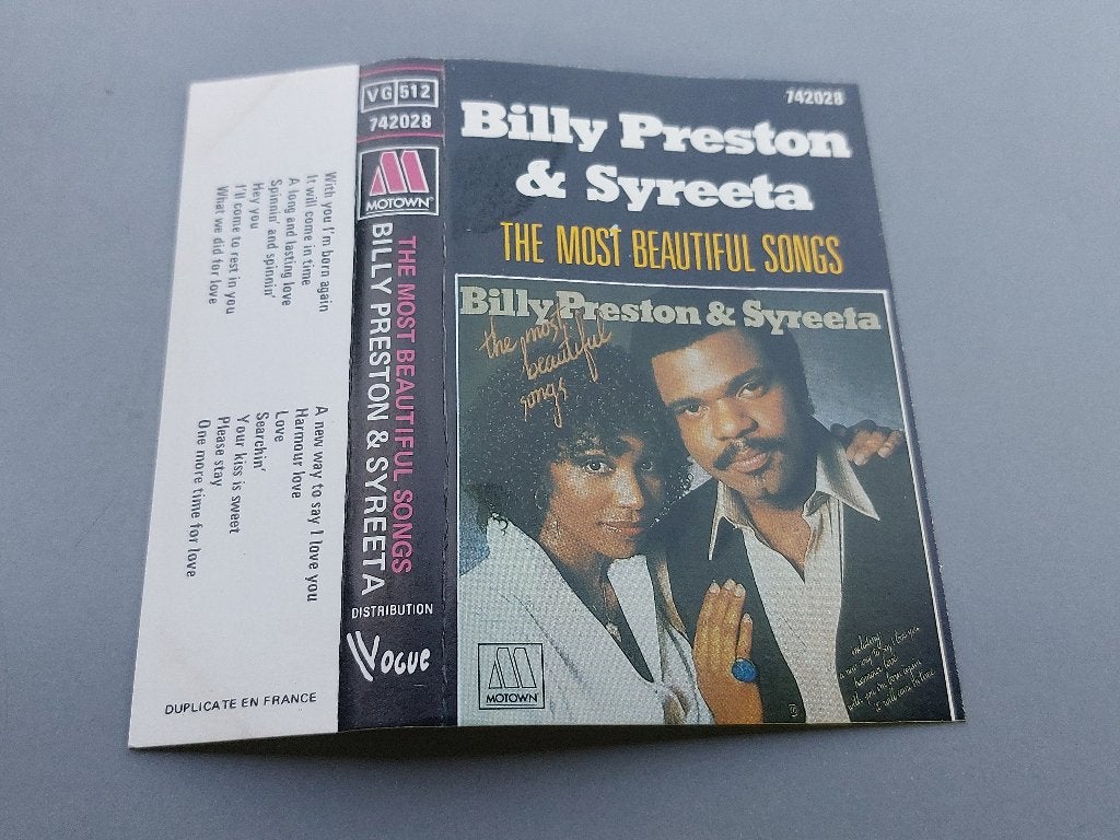 BILLY PRESTON & SYREETA - THE MOST BEAUTIFUL SONGS (MC), 1 bandje, Ophalen of Verzenden, Zo goed als nieuw, Origineel