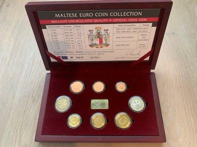 Malta bu set 2008, Postzegels en Munten, Munten | Europa | Euromunten, Ophalen, Malta, Overige waardes, Setje