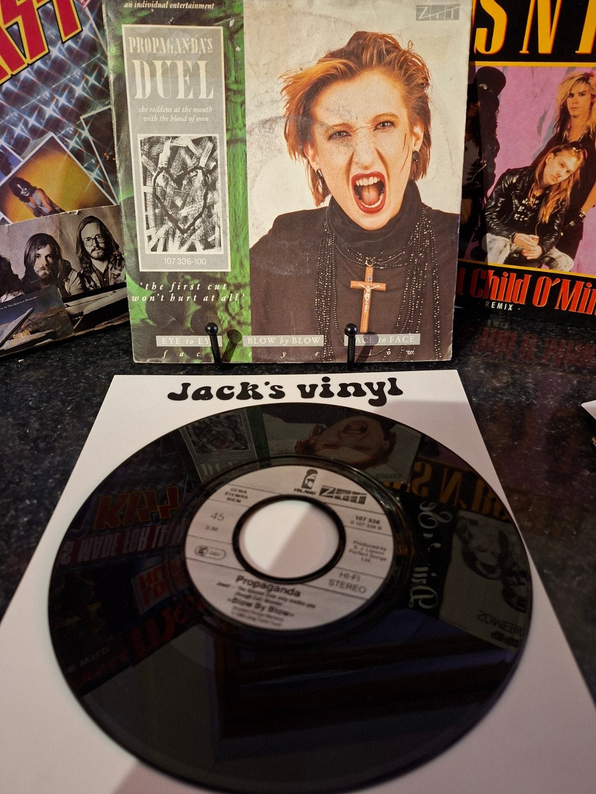Propaganda - Duel (Vinyl Single)  1985, Cd's en Dvd's, Vinyl | Pop, Ophalen of Verzenden, Gebruikt, 7 inch, Overige typen