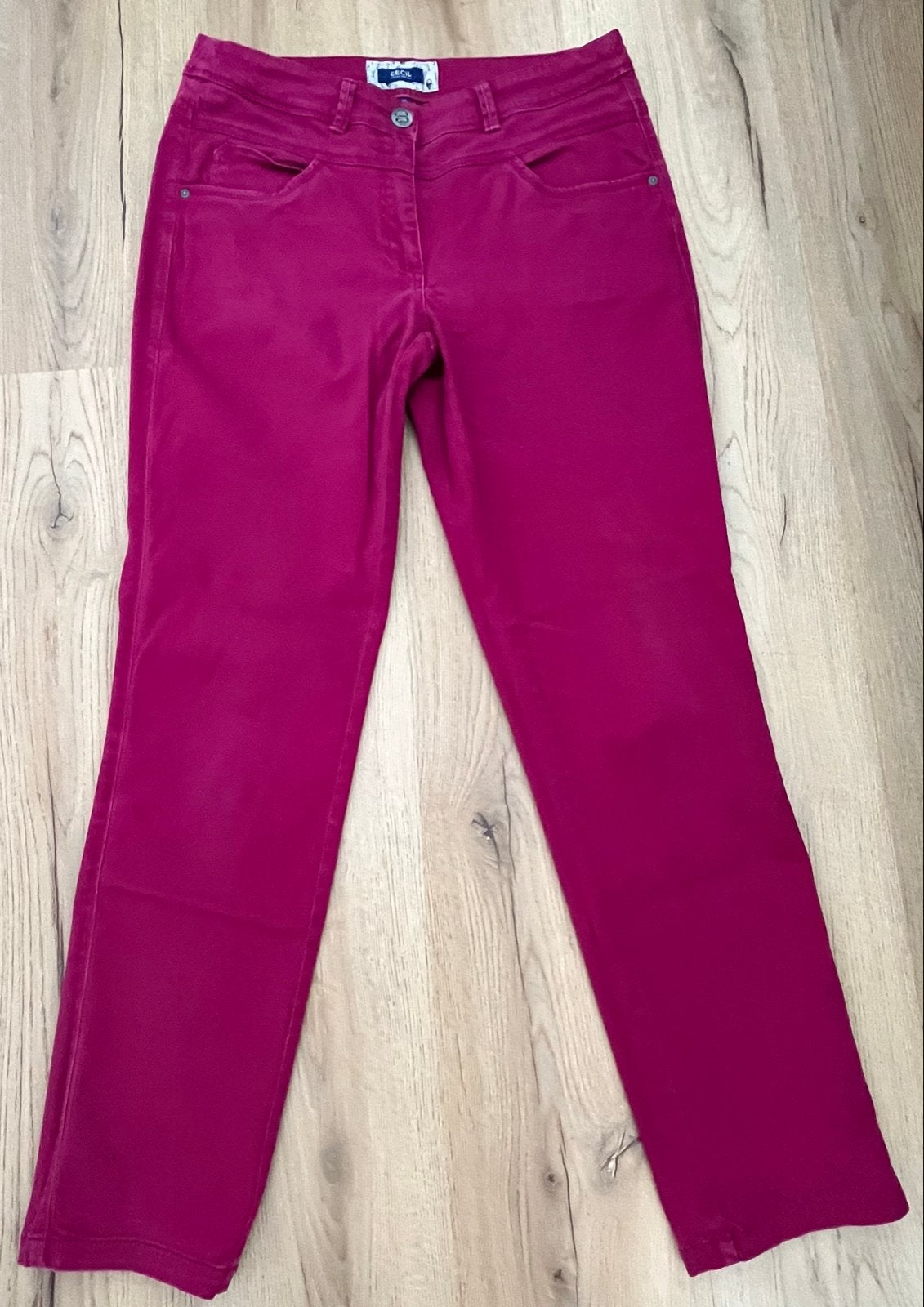 Cecil Janet broek in fuchsia roze, maat 32 inch, Kleding | Dames, Maat 42/44 (L), Ophalen of Verzenden, Zo goed als nieuw, Roze