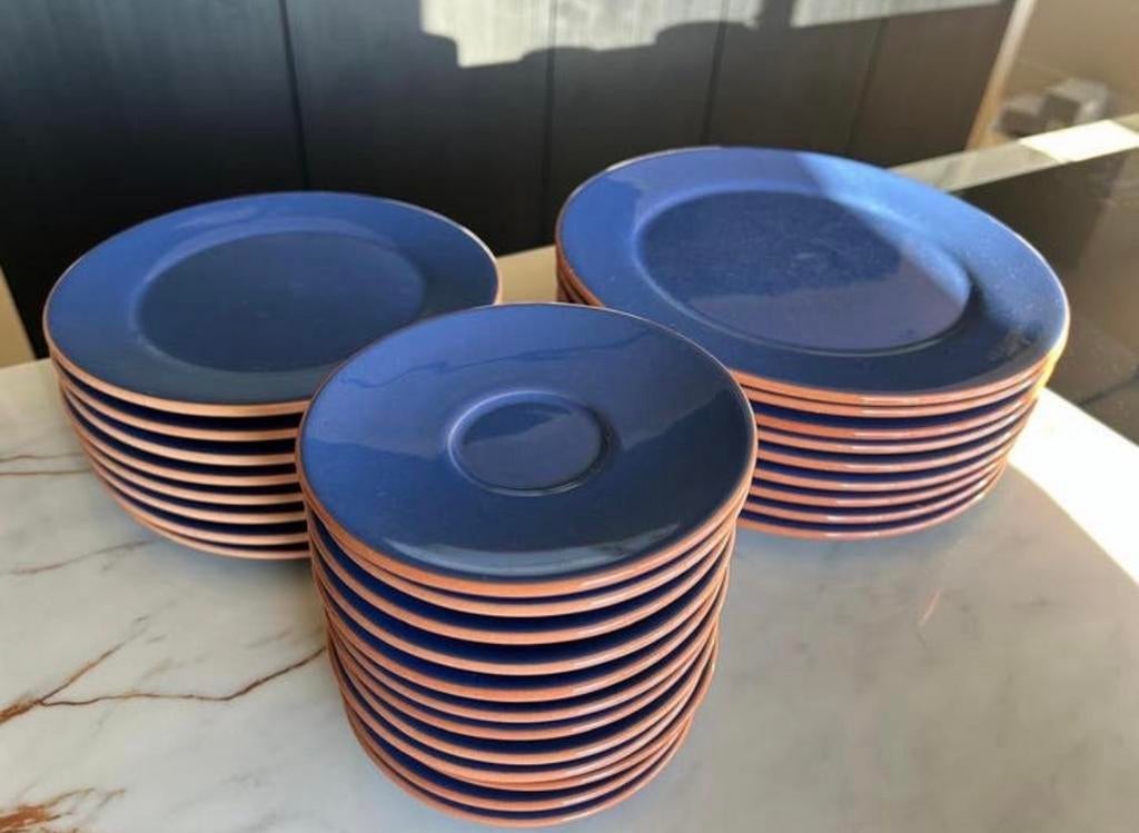 Kari Trestakk Servies - Blauw Aardewerk uit Noorwegen, Ophalen, Gebruikt, Effen, Aardewerk