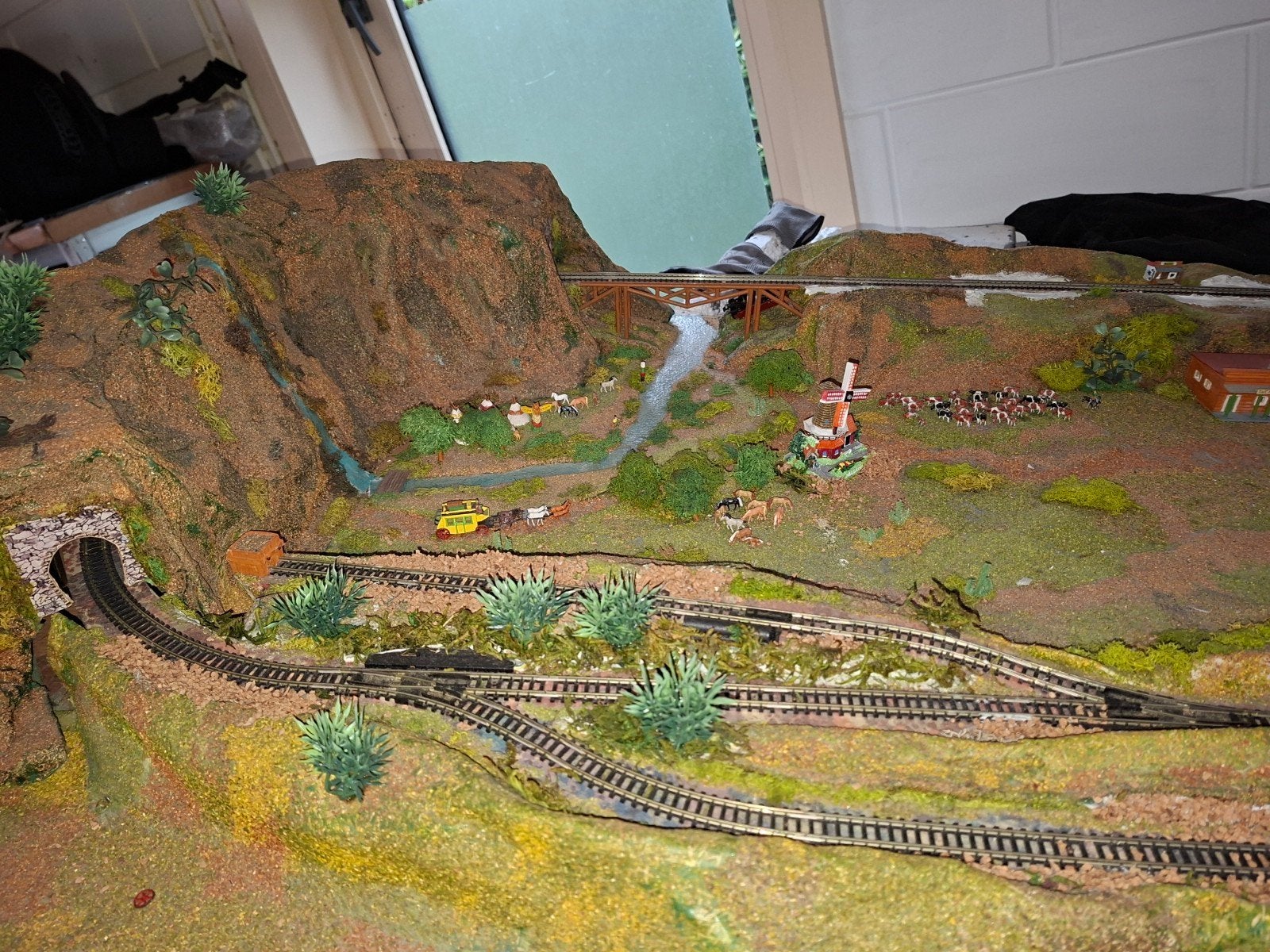 Mini Trix Wild West Treinbaan met Trein en Wagons, Gelijkstroom, Ophalen, Overige merken, Gebruikt