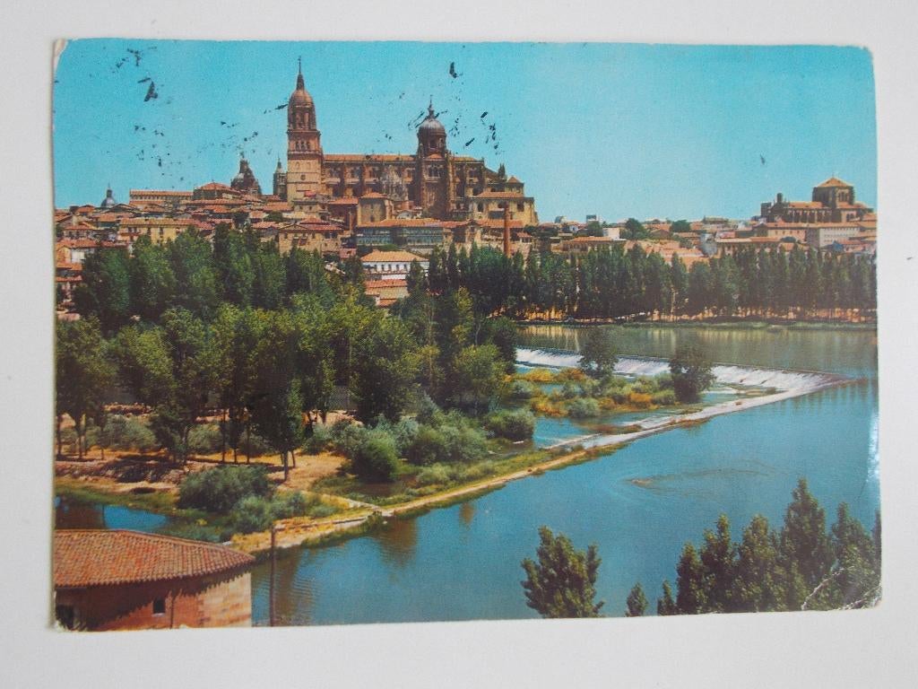 Spanje, Ansichtkaart Salamanca Met Strafport Naar Angola1967, Ophalen, 1960 tot 1980, Gelopen, Spanje