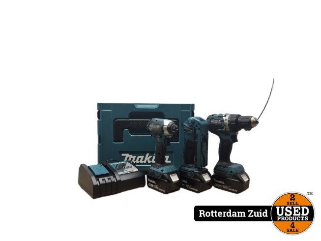 Makita DLX3090TJ 18V LXT Combiset Compleet Combi Set Koffer, Makita, Zo goed als nieuw, Support@makita.com, Makita Corporation, 3-11-8, Sumiyoshi-cho, 
Anjo, Aichi 446-8502
Japan