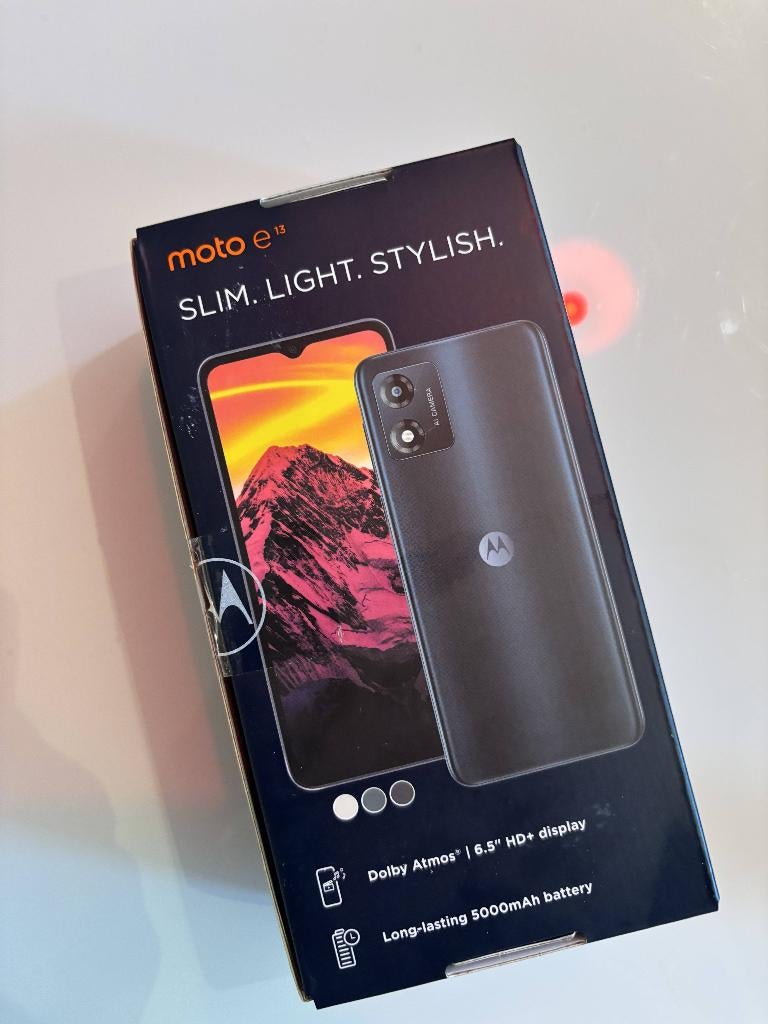 Moto e 13, Overige modellen, Zwart, Touchscreen, Nieuw