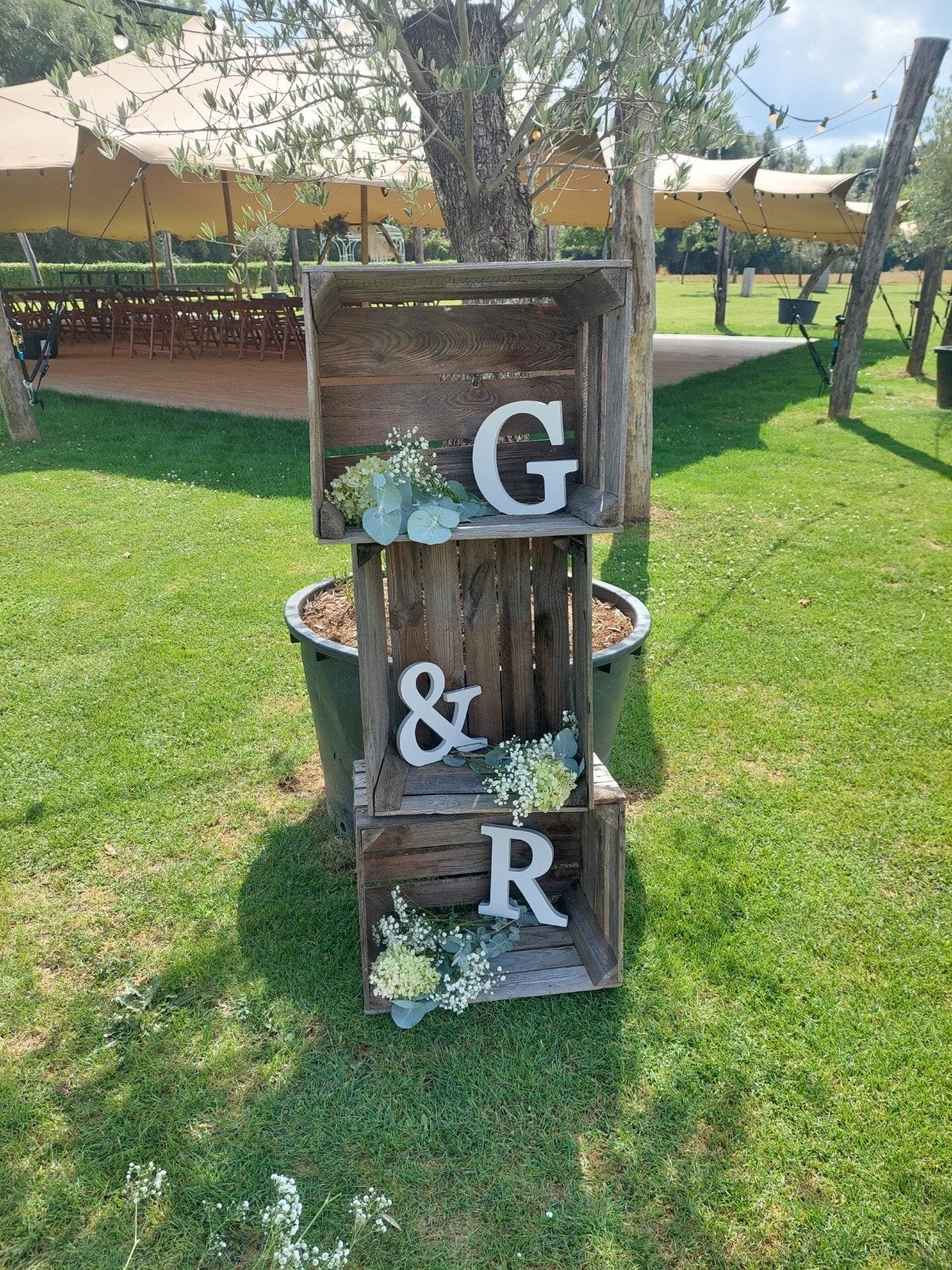 Decoratieve houten kisten / fruikisten, Ophalen, Hout, Gebruikt, Landelijk