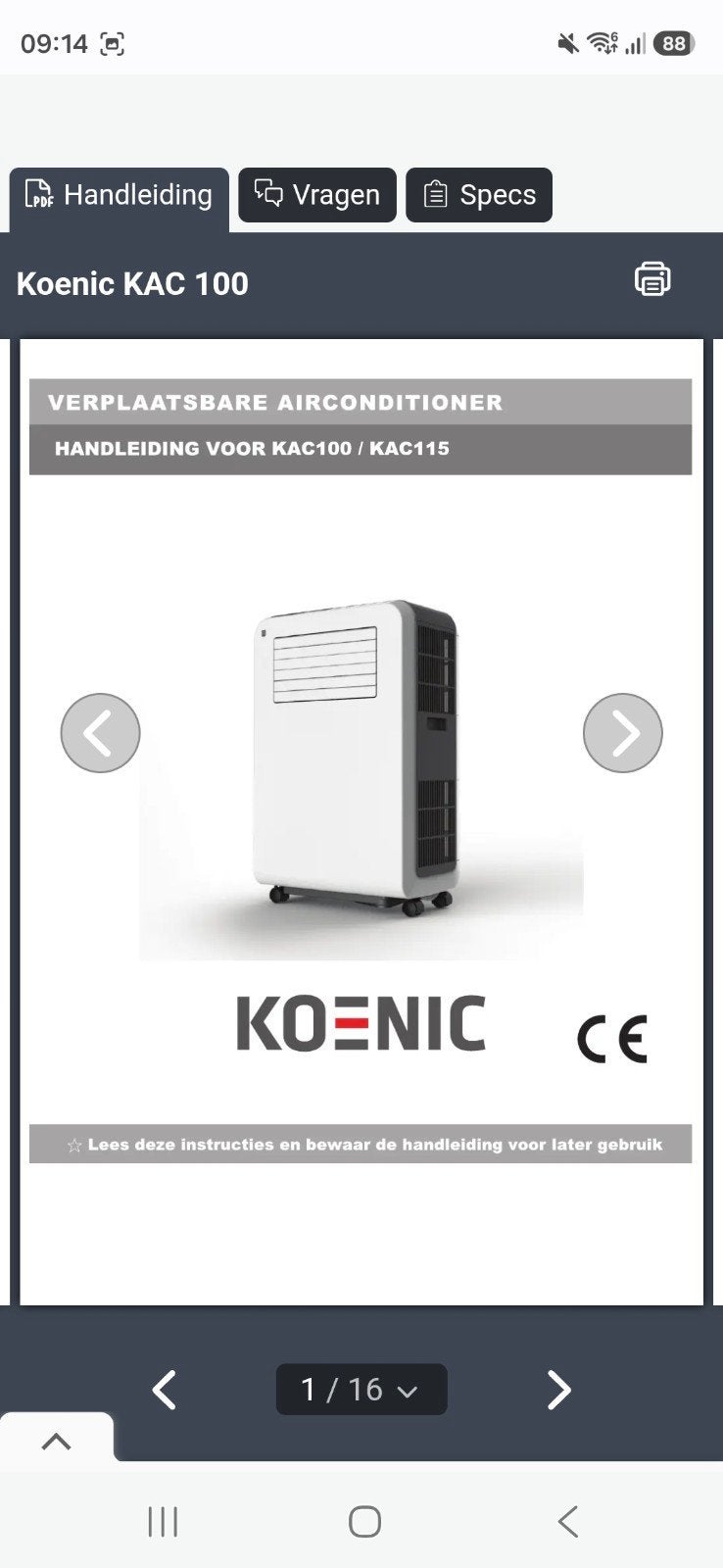 goed werkende airco, Witgoed en Apparatuur, Luchtbehandelingsapparatuur, Ophalen, Gebruikt, Overige