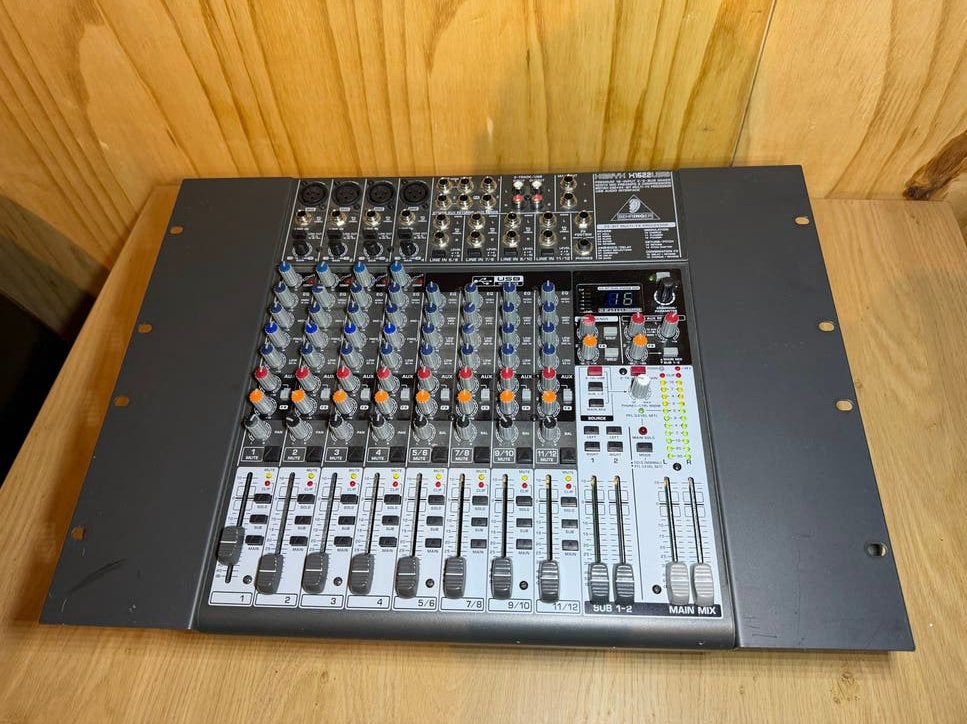 Behringer Xenyx X1622USB Mixer, Ophalen of Verzenden, Gebruikt, 10 tot 20 kanalen, Microfooningang