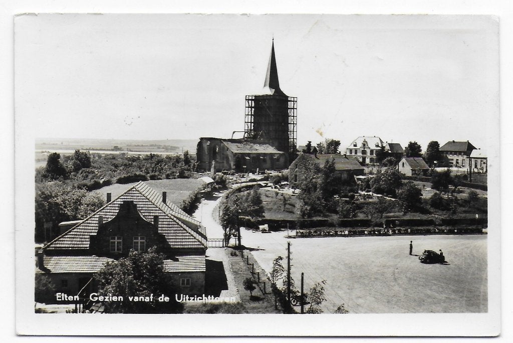 Elten gelopen Ansichtkaart Uit 1956 B7258 ), Verzamelen, Ophalen of Verzenden, 1940 tot 1960, Gelopen