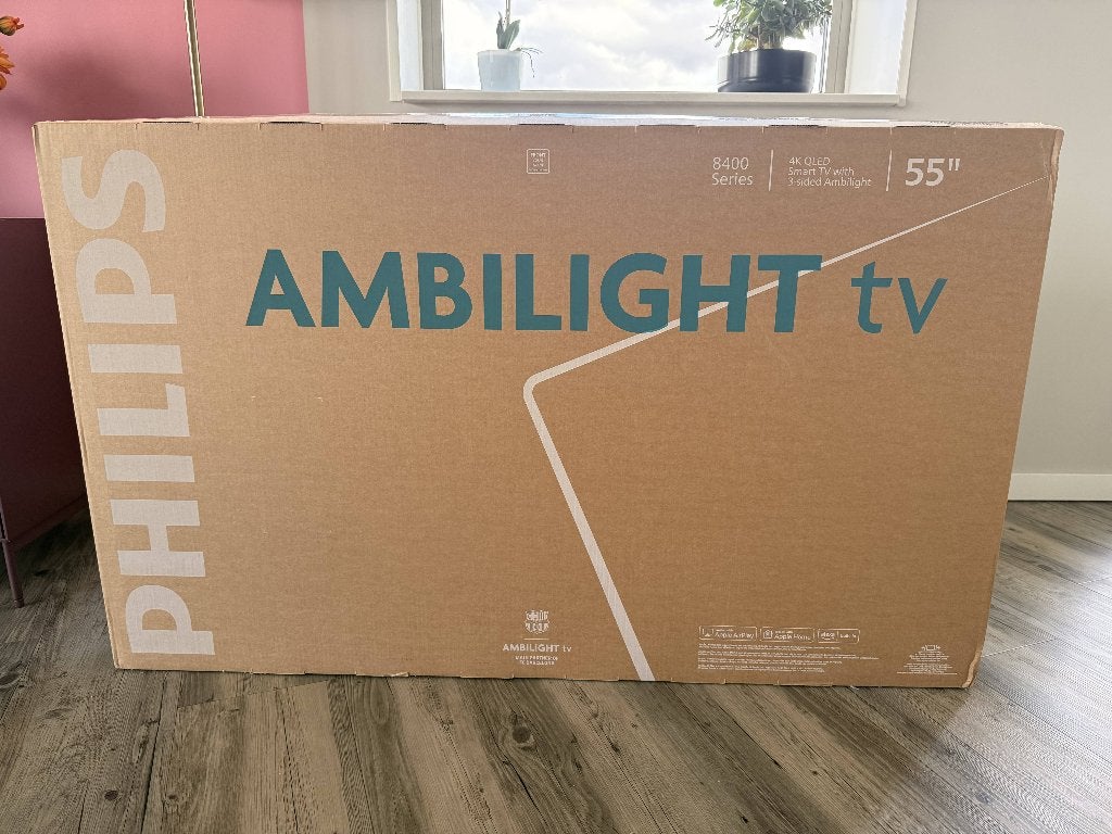 Philips QLED 4K Ambilight TV 55PUS8450/12, Ophalen, Philips, QLED, 50 Hz