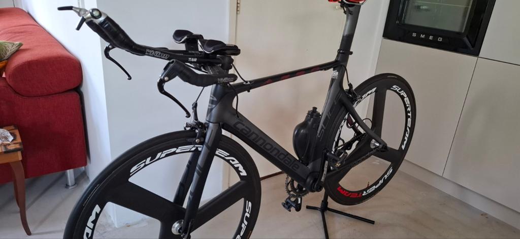 Cannondale Slice Triathlonfiets - Carbon, Superteam wielen, Fietsen en Brommers, Fietsen | Racefietsen, Velgrem, Zo goed als nieuw