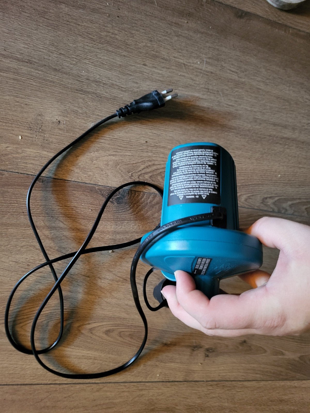 Elektrische luchtpomp voor opblaasartikelen, Ophalen, Zo goed als nieuw, Elektrisch