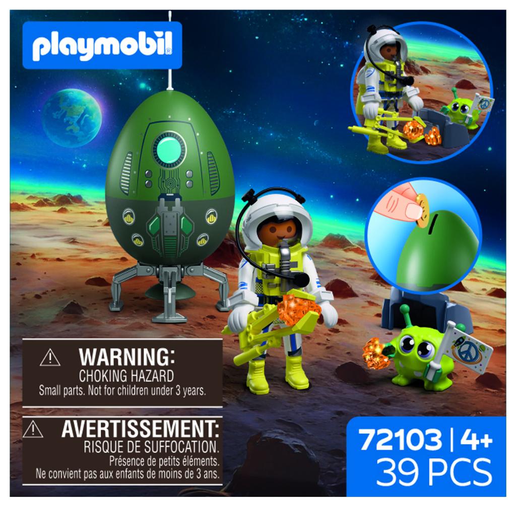 PLAYMOBIL 72103 Speel-Ei; Ruimte met Ei-Capsule 39dlg, Ophalen of Verzenden, Nieuw, Complete set