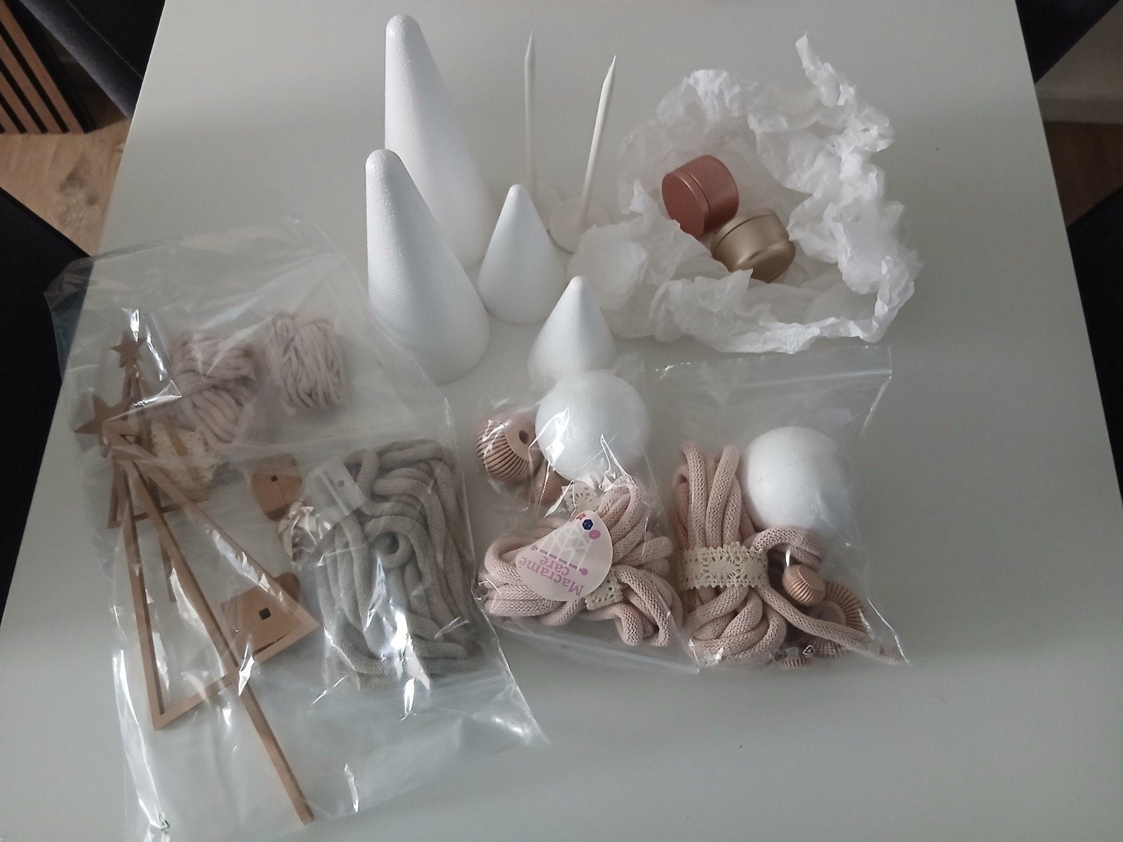 macrame kerst DIY, Ophalen of Verzenden, Nieuw, Knutselwerk