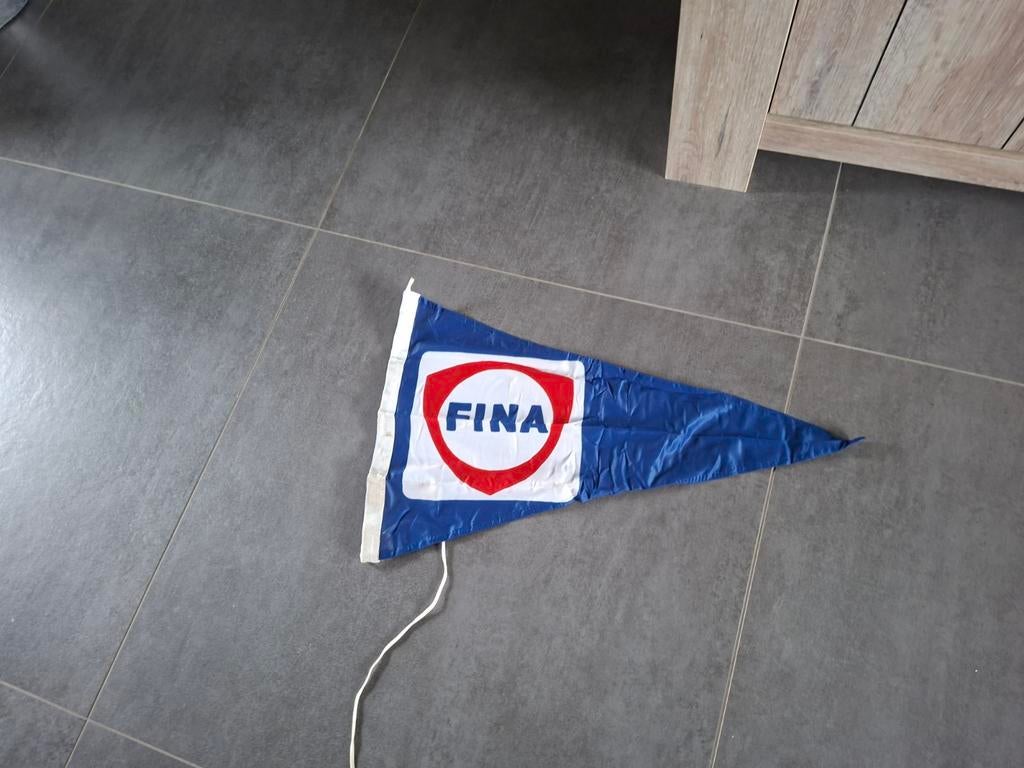Fina punt vlag, Ophalen of Verzenden, Zo goed als nieuw, Reclamebord