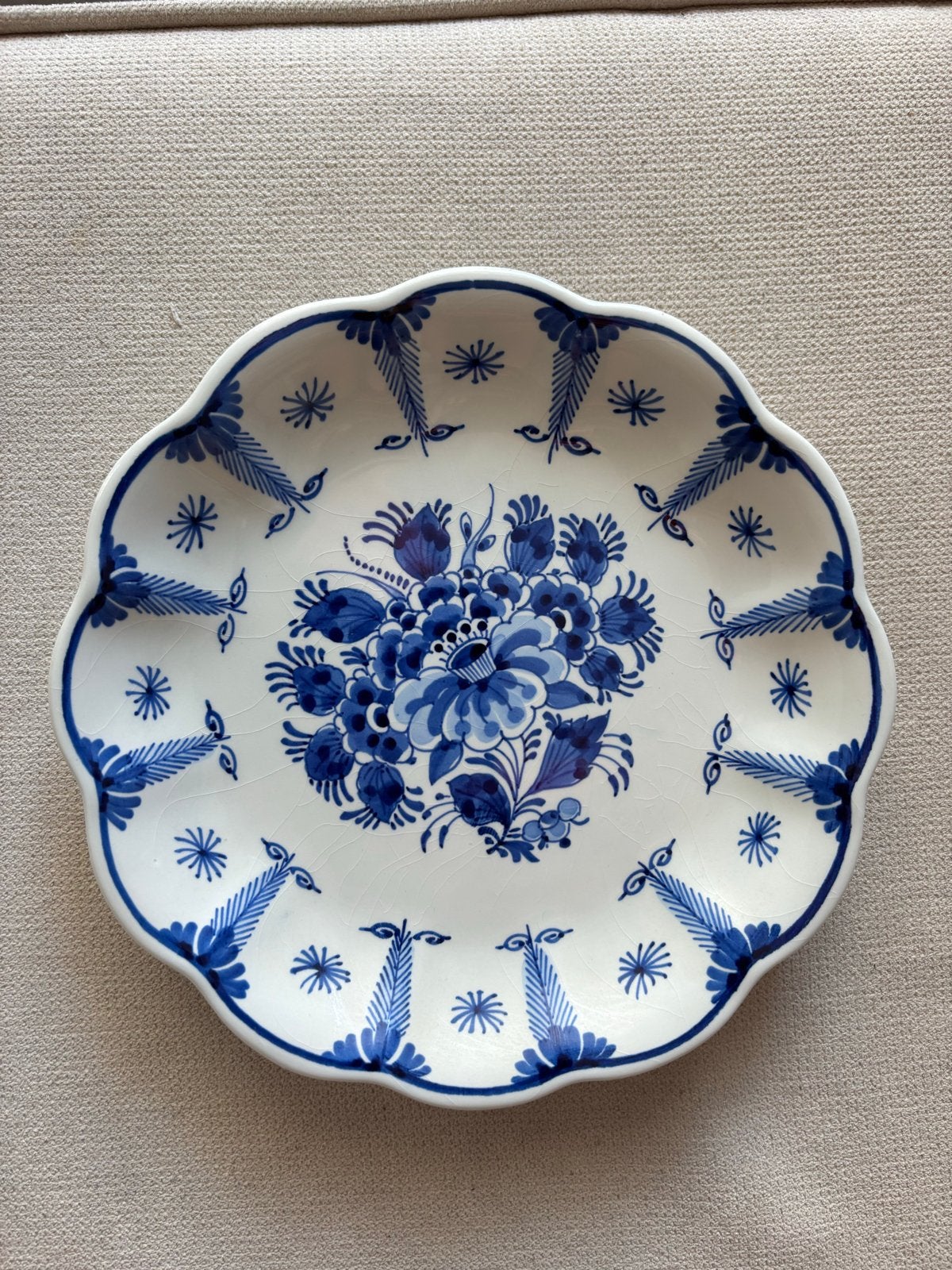Porceleyne Fles Delfts Blauw Wandbord - 19 cm, Antiek en Kunst, Ophalen of Verzenden
