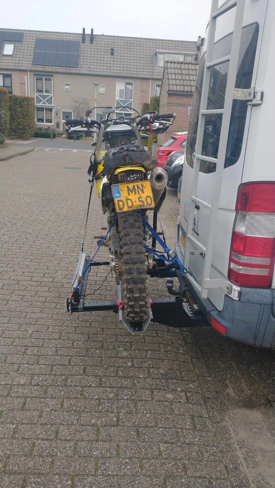 Drager motor scooter achter op camper, Caravans en Kamperen, Camper-accessoires, Ophalen of Verzenden