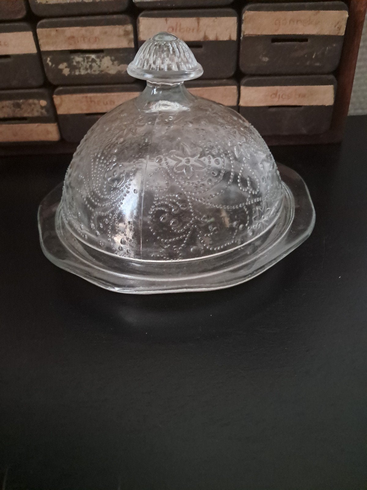 Vintage. Federal Glass Madrid. Stolpje, Ophalen of Verzenden