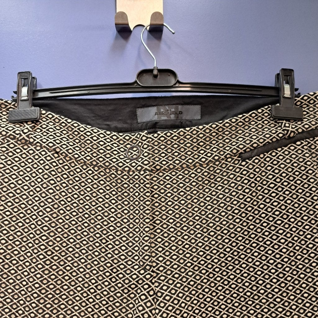 Airfield dikkere stof pantalon creme/ zwart printje 44 47800, ., Zwart, Maat 42/44 (L), Ophalen of Verzenden