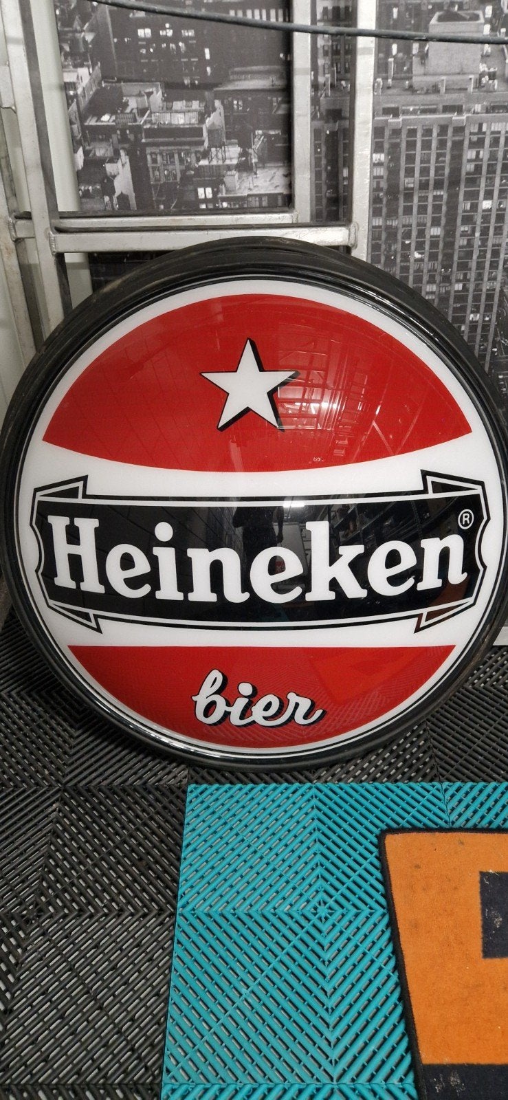 Heineken lichtbak schaal, Ophalen, Reclamebord, Plaat of Schild, Heineken