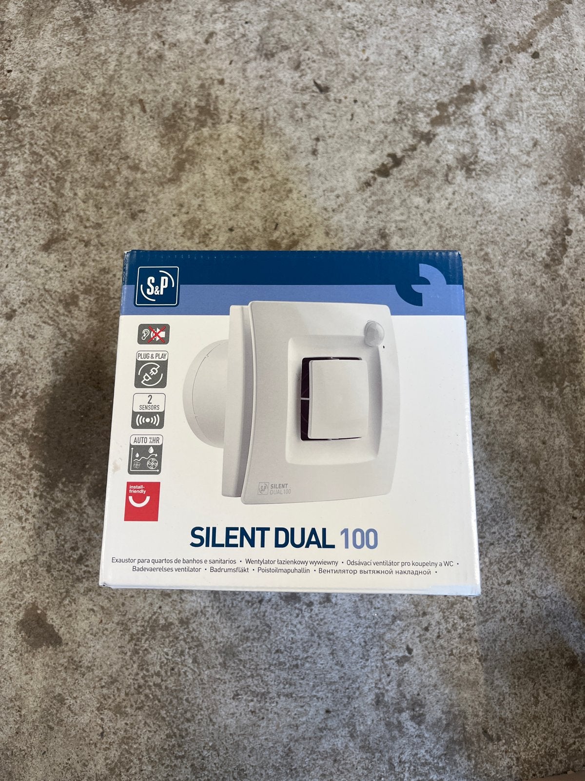 S&P Silent Dual 100 Badkamerventilator - Nieuw in doos, Verzenden, Nieuw, Ventilator