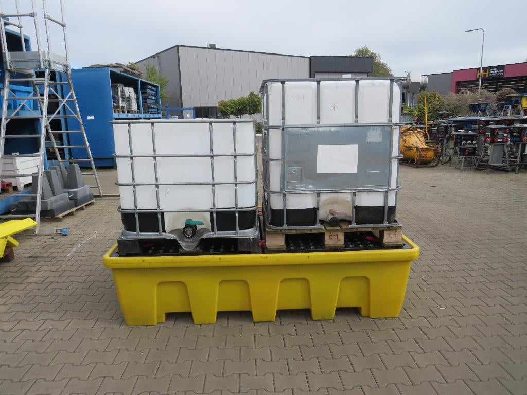 lekbak opvangbak chemiebak milieubak geschikt voor 2 ibc vat, Ophalen, Lekbak.nl, Gebruikt, Zandhaarweg