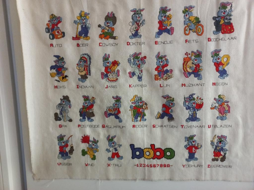 Bobo-alfabet, Hobby en Vrije tijd, Borduren en Borduurmachines, Nieuw, Overige typen, Handborduren, Ophalen of Verzenden