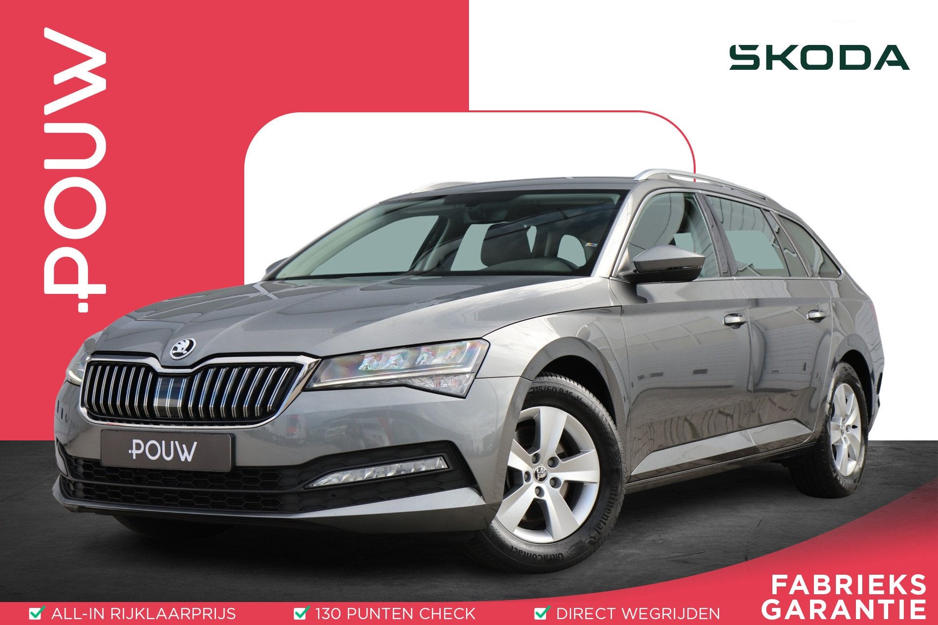 Skoda Superb Combi 1.5 TSI 150pk DSG Business Edition | Navi, Auto's, Skoda, 12 maanden, Stof, 4 cilinders, Origineel Nederlands