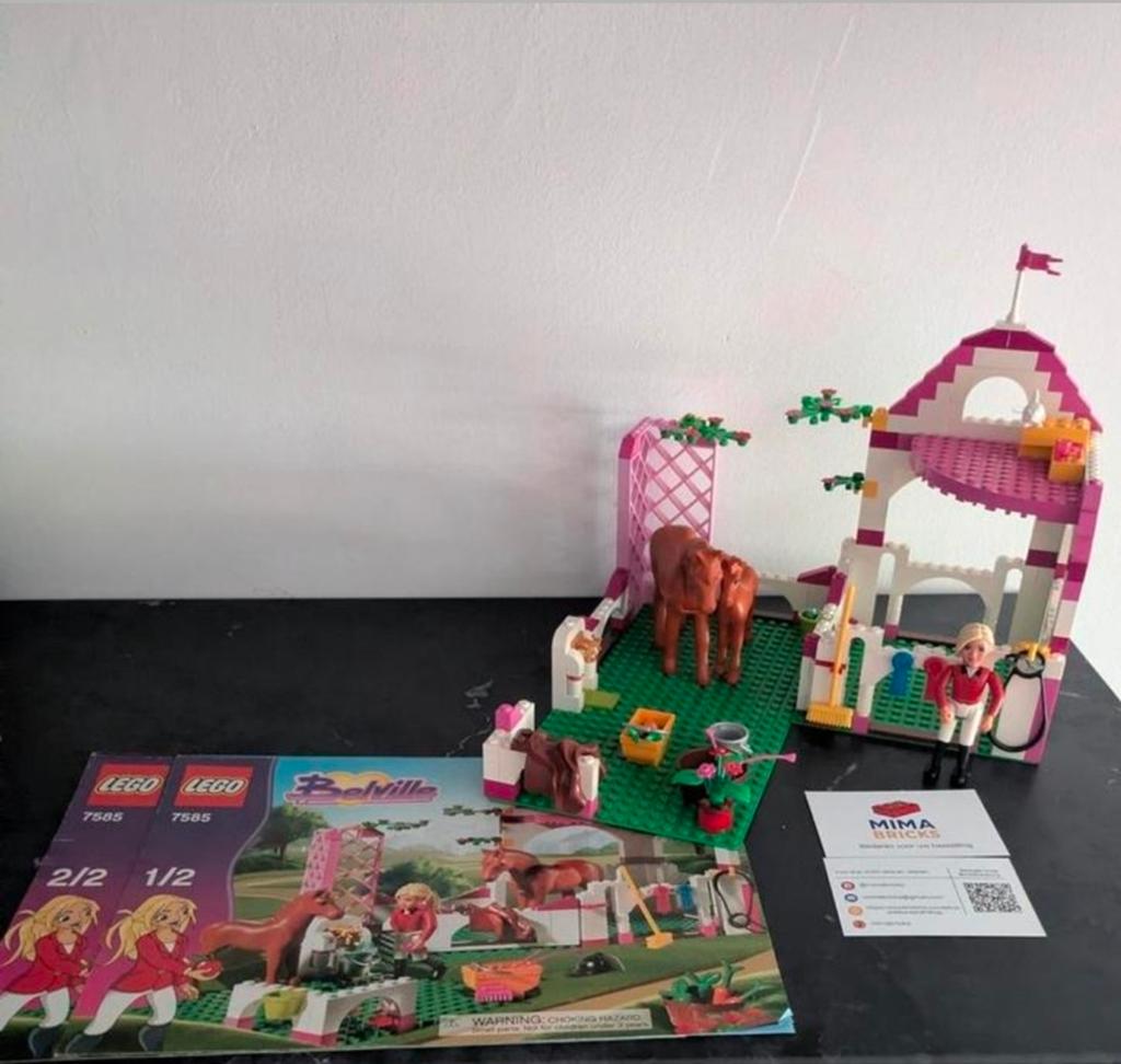 Lego Belville Paardenstal Complete Set 7585, Gebruikt, Overige thema's, Lego, Aastvej 1, 7190 Billund, Denmark