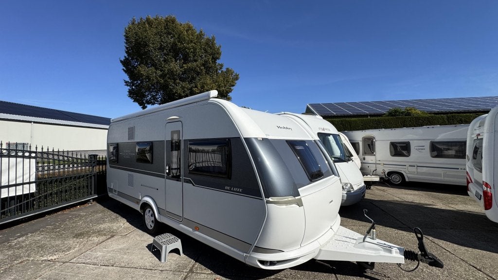 HOBBY DE LUXE 545 KMF REICH MOVER THULE LUIFEL NIEUW STAAT, Caravans en Kamperen, Rondzit, Hobby, Bedrijf, Dwarsbed