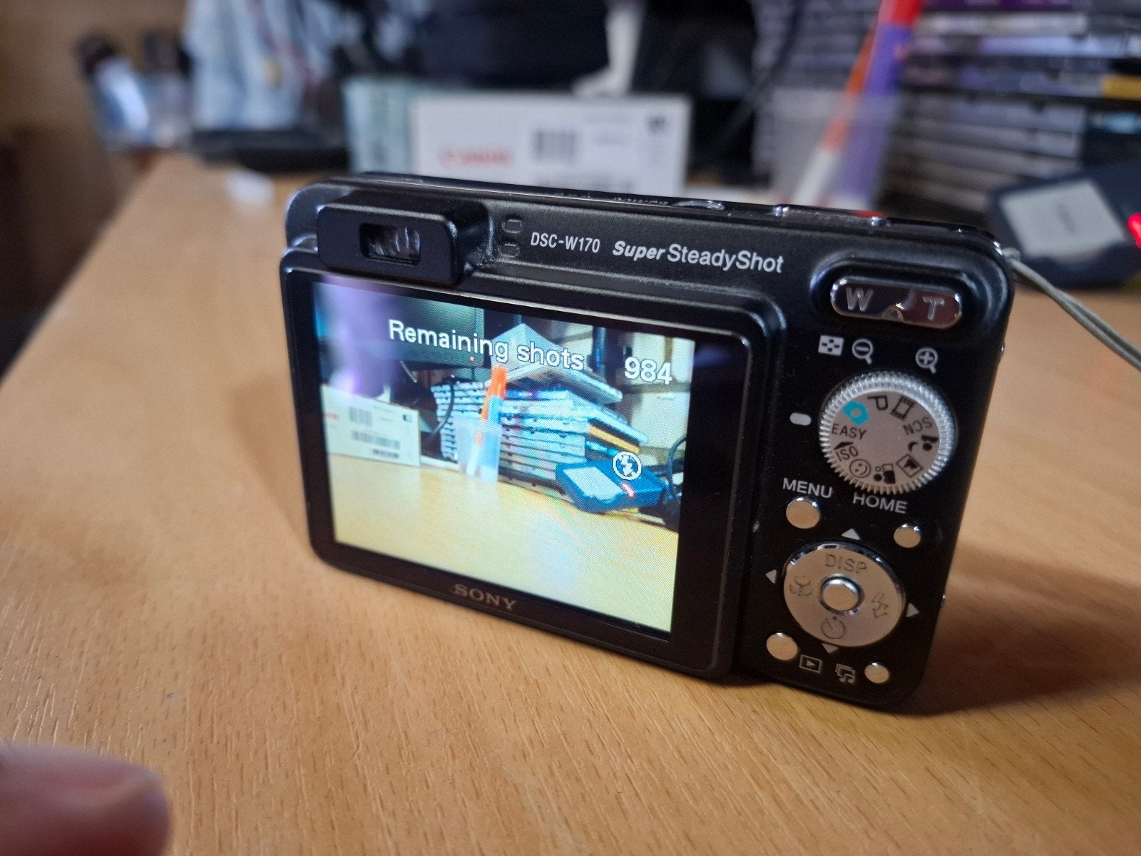 Sony Cyber-shot DSC-W170 Compactcamera - Zwart, Audio, Tv en Foto, Beeldstabilisatie, Ophalen of Verzenden, Zo goed als nieuw