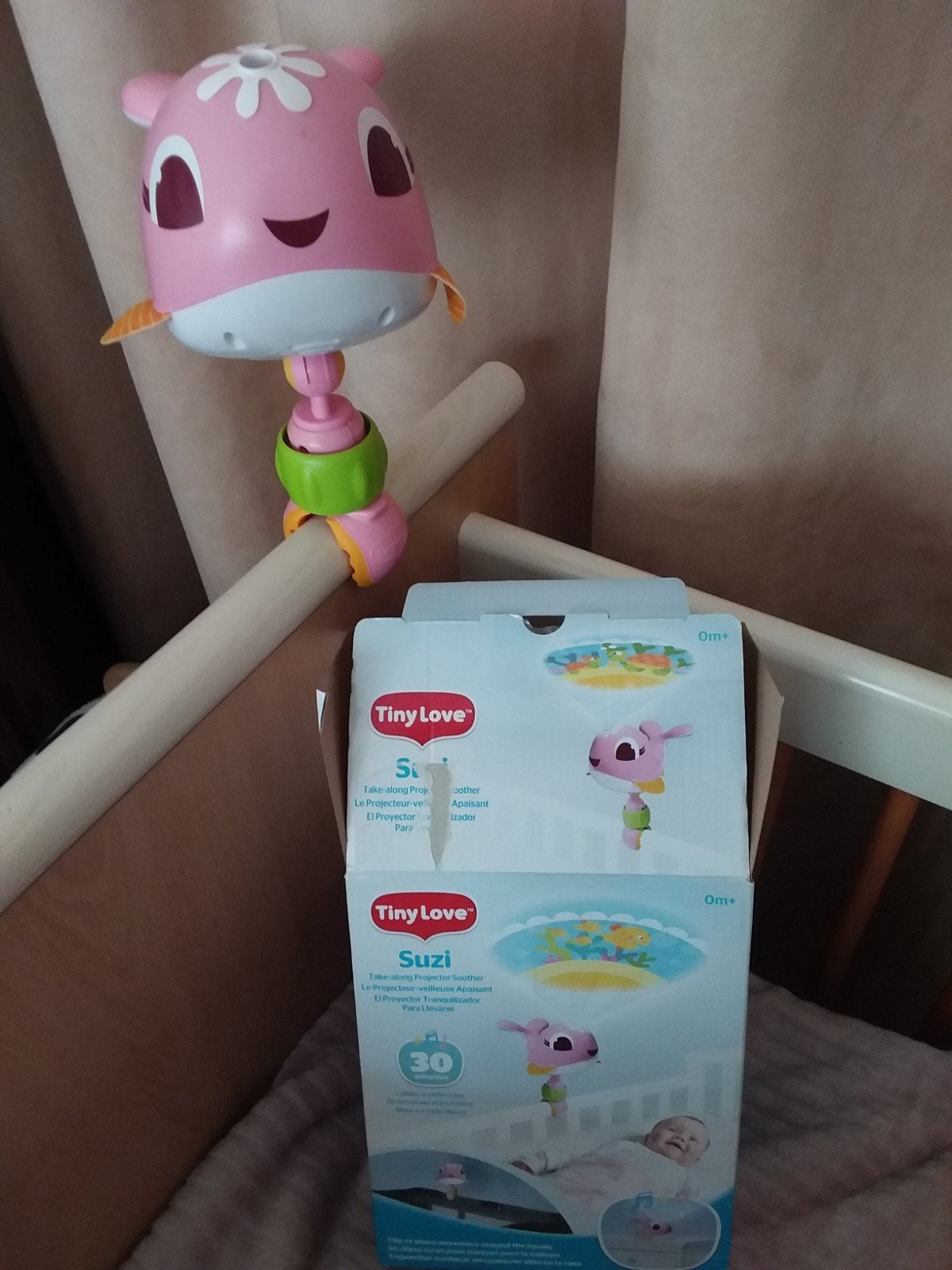 Tiny Love Suzi Projector Soother Mobiel voor Baby's, Ophalen, Zo goed als nieuw, Mobiel, Met licht