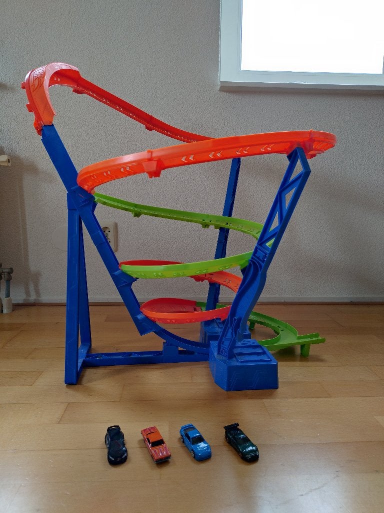 Hot Wheels Action Hyper-Speed Crash – Motorized Track Set, Kinderen en Baby's, Ophalen, Hot Wheels, Met looping, Elektrisch