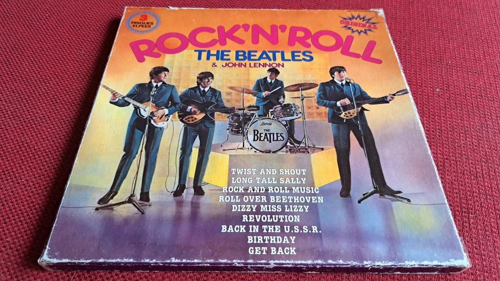 Beatles Lennon Rock 'n  Roll 3lp set, Ophalen of Verzenden, Zo goed als nieuw, 12 inch