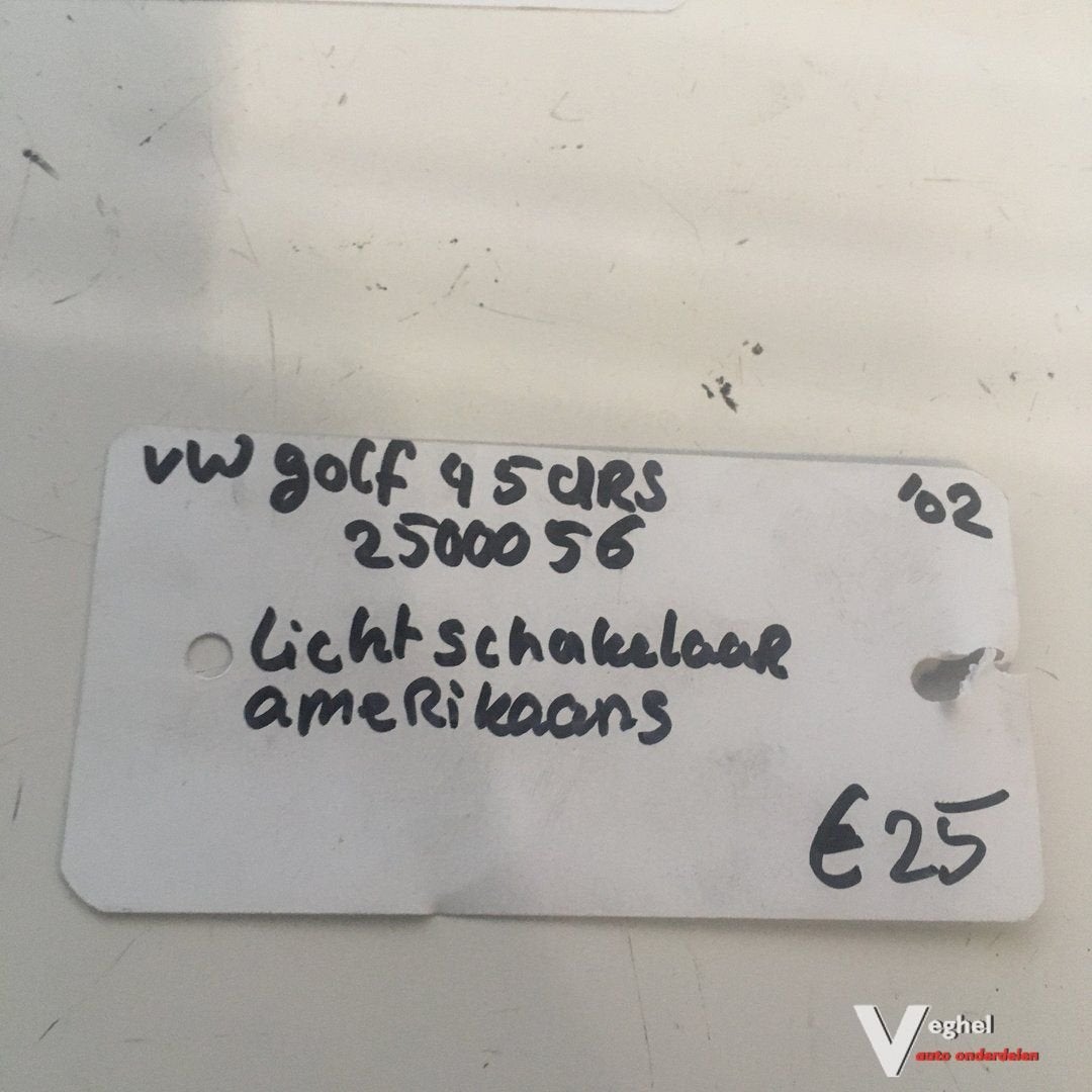 Vw Golf 4 2004  Wagennr 2500056  Lichtschakelaar Amerikaanse