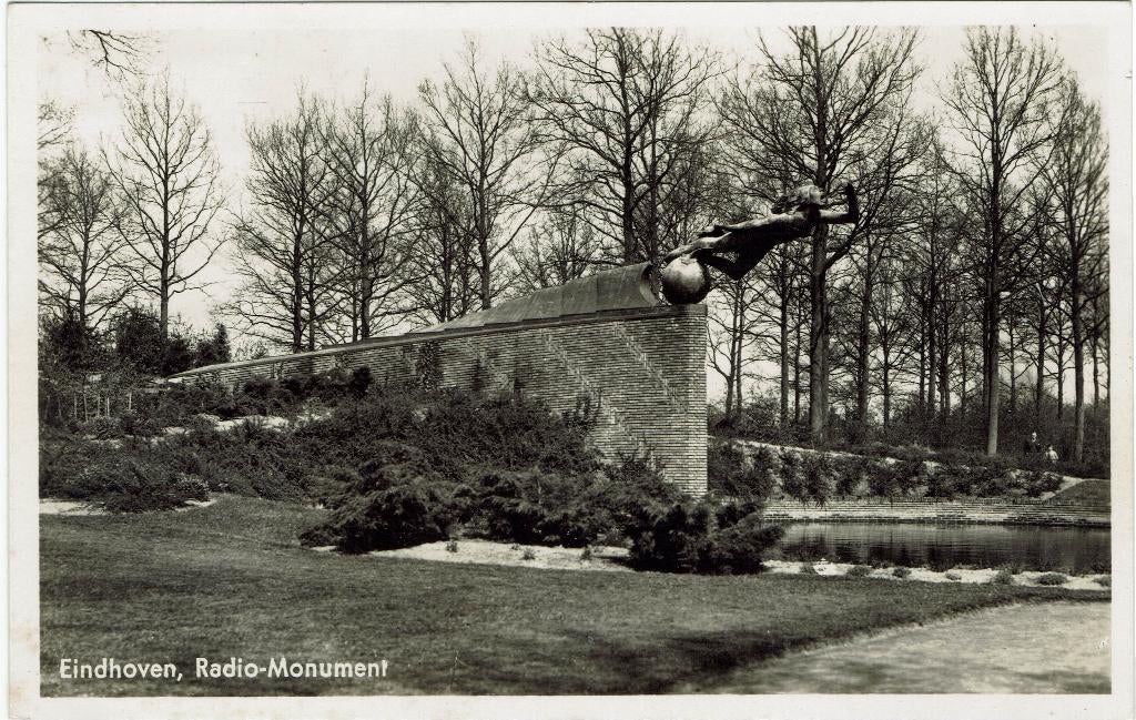 Eindhoven – Radio-Monument. Gelopen Den Haag 1951., Ophalen of Verzenden, 1940 tot 1960, Gelopen, Noord-Brabant