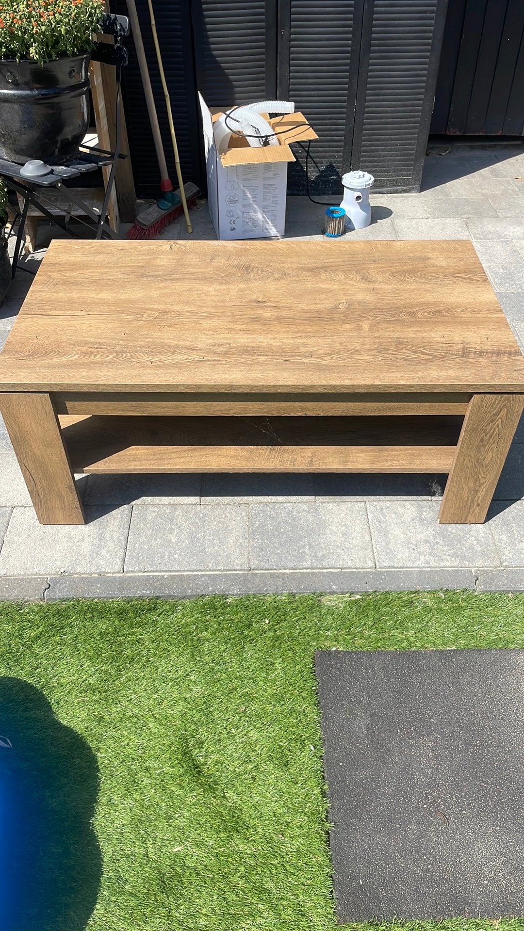 Salontafel, Huis en Inrichting, Tafels | Salontafels, Ophalen, 100 tot 150 cm, 50 tot 100 cm, Zo goed als nieuw