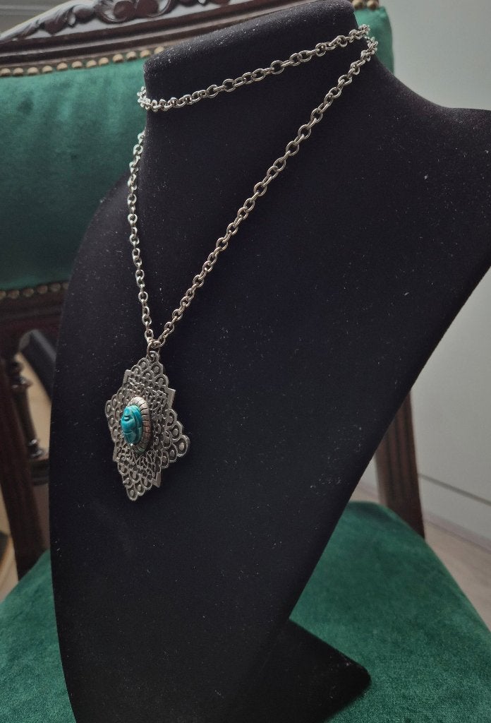 Prachtige Vintage 'Egyptian Revival' Scarabee Ketting - 80cm, Sieraden, Tassen en Uiterlijk, Kettingen, Ophalen of Verzenden, Gebruikt