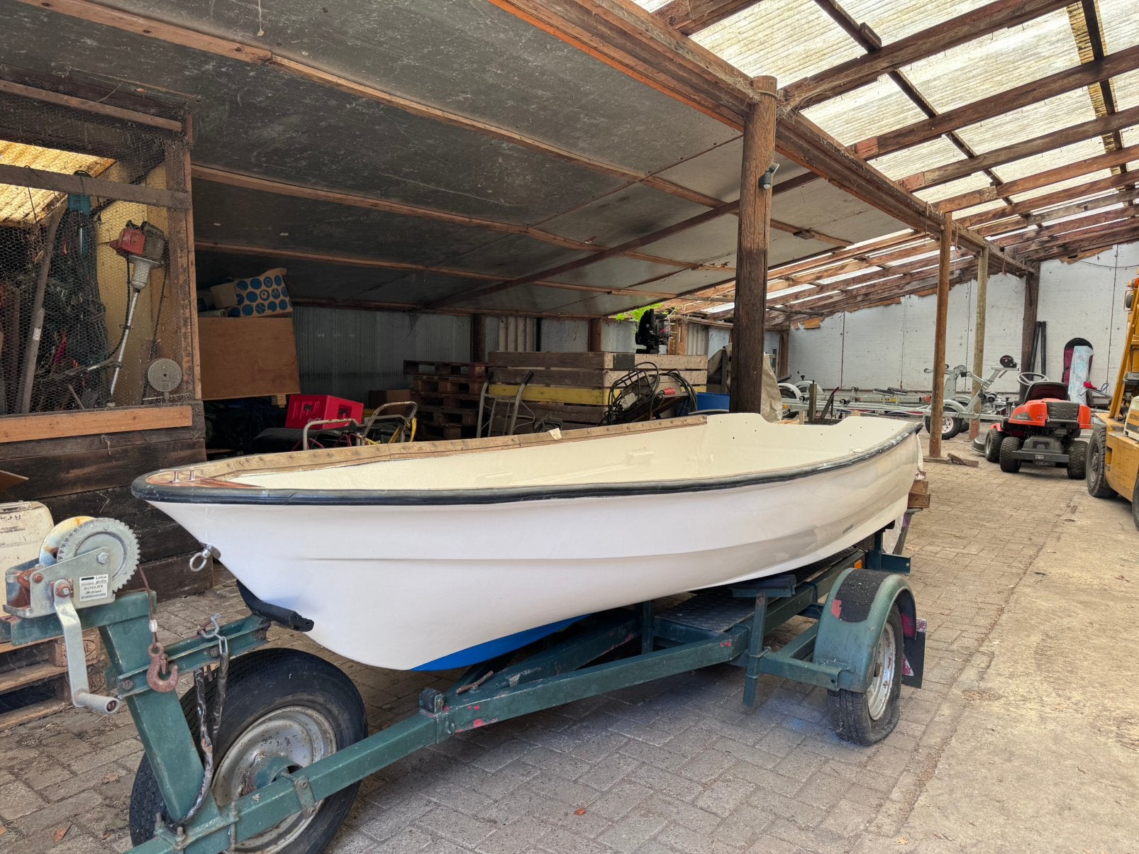 Opknapper boot + 5 PK buitenboordmotor + trailer, Watersport en Boten, Ophalen, Zo goed als nieuw, Buitenboordmotor