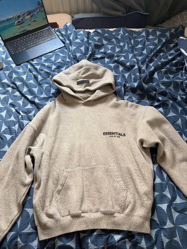 Fear Of God Essentials hoodie (Original), Ophalen of Verzenden, Grijs, Gedragen, Maat 46 (S) of kleiner